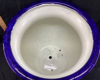 TALAVERA STYLE PLANTER, 21in H, 21in W NO SHIPPING PICKUP ONLY