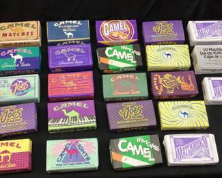 ASSORTED CAMEL CIGARETTE MATCHES IN PACKAGES