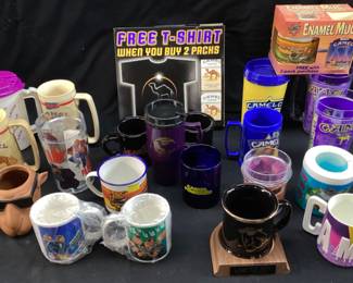 ASSORTED VTG. CAMEL CUPS & MUGS, JOEâ€™S VIP SPECIAL EDITION MUG