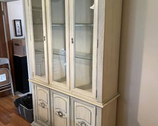 #2 Dining Room Stanley Furniture French Provencial Style China Cabinet (2 glass shelves, 6 doors, 2 drawers) - 81hX52wX16d $175.00