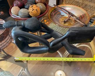 #109 Vintage Hand Crafted African Art w/Holy Bible $75.00