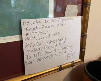 #101 Adeola Davis Aiyeloja Signed "Angelic Praise" Print Signed $45.00