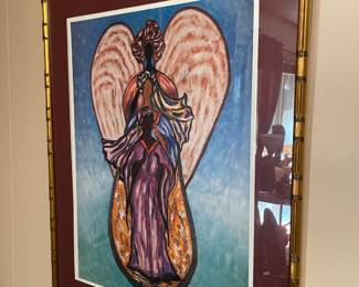 #101 Adeola Davis Aiyeloja Signed "Angelic Praise" Print Signed $45.00