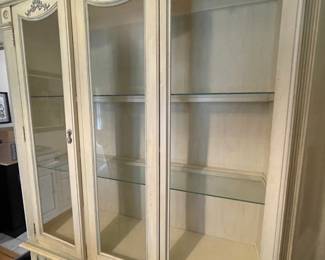 #2 Dining Room Stanley Furniture French Provencial Style China Cabinet (2 glass shelves, 6 doors, 2 drawers) - 81hX52wX16d $175.00