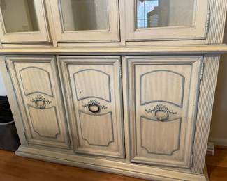 #2 Dining Room Stanley Furniture French Provencial Style China Cabinet (2 glass shelves, 6 doors, 2 drawers) - 81hX52wX16d $175.00