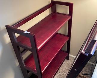 #23 Folding small wood bookshelves - set of 2 - 37h x 27.5w x 11.5d (20 each) $40.00