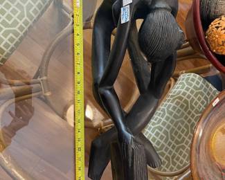 #109 Vintage Hand Crafted African Art w/Holy Bible $75.00