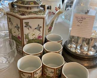 #89 Toyo Ming Lotus Tea Set - 7pcs $25.00