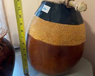 #111 African Bucket with antler handle (as is wear) $26.00