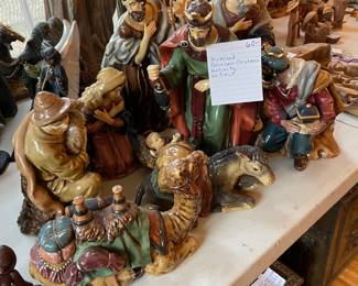 #79 Kirkland Porcelain Christmas Nativity - 10 piece $60.00