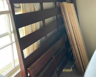 #43 Slated Board Queen Sized Bed - as is finish $50.00