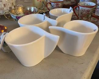 #70 Villeroy and Boch 4pc "New Wave" Espresso/Cafe Cups $25.00