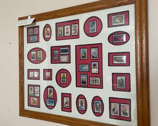 #123 Philately Black Heritage & "I Have A Dream" 37 Postage Stamps Framed Collection $35.00