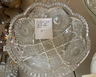 #96 American Brilliant Crystal Bowl $40.00