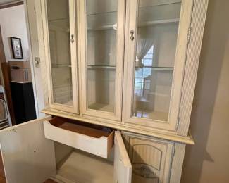 #2 Dining Room Stanley Furniture French Provencial Style China Cabinet (2 glass shelves, 6 doors, 2 drawers) - 81hX52wX16d $175.00