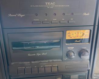 #49 TEAC gf-330 Record Player Radio CD Cassette Player $50.00