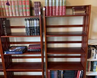 #22 Folding wood bookshelves - Set of 6 - 60h x 27.5w x 12d (40 each) $240.00
