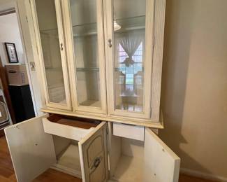 #2 Dining Room Stanley Furniture French Provencial Style China Cabinet (2 glass shelves, 6 doors, 2 drawers) - 81hX52wX16d $175.00
