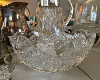 #96 American Brilliant Crystal Bowl $40.00