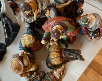 #79 Kirkland Porcelain Christmas Nativity - 10 piece $60.00