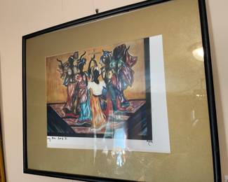 #98 Adeola Davis Aiyeloja Signed "ADA" Print Signed: "Praise the Lord 1 +2" $50.00