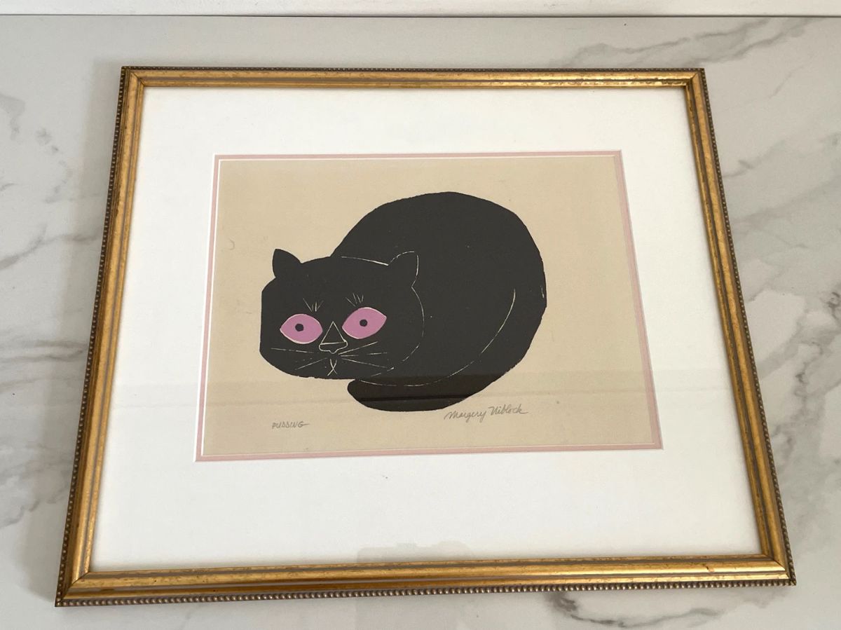 Lot 9368 Pudding Margery Niblock Cat Art Print