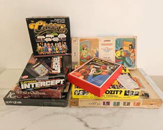 Lot 9051 Vintage Table Games Milton Bradley  More