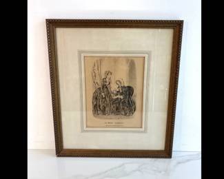 Lot 9137 Antique 19th Century French Ladies Fashion Illustration
