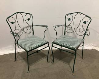 Lot 9374 Vintage Metal Patio Chairs