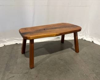 Lot 8615 Handmade Wooden Bench w Wedged ThroughTenons