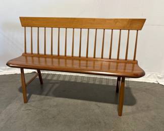 Lot 8638 Shaker Workshops Spindle Back Hall Bench