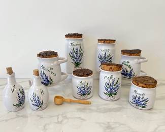 Lot 8782 Vallauris French Ceramic Canister Set