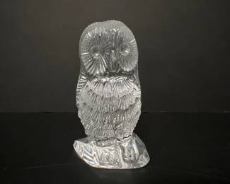 Lot 9004 Waterford Crystal Owl Figurine