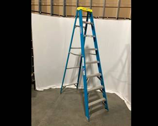 Lot 9384 Werner 8ft Fiberglass Ladder