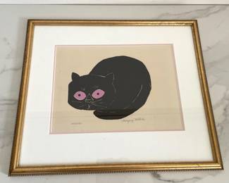 Lot 9368 Pudding Margery Niblock Cat Art Print