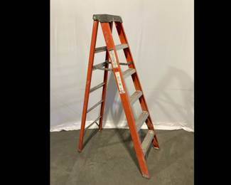 Lot 8594 Keller Model 976 6ft fiberglass step ladder