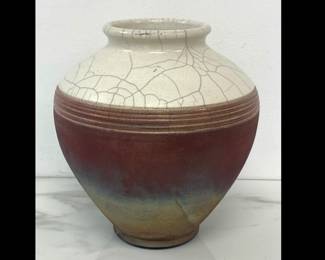 Lot 8956 John Melkonian Raku Studio Pottery Vase