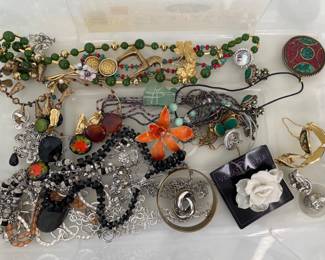 Lot 8551 Vintage Costume Jewelry  Swoboda  Brass Pieces