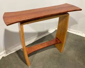 Lot 8596 Andy Perkins Signed Handmade Entry Hall Table