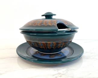 Lot 9005 Studio Pottery Soup Tureen  Platter