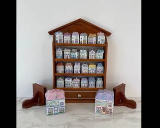 Lot 8942 Lenox Spice Village Containers  Shelves