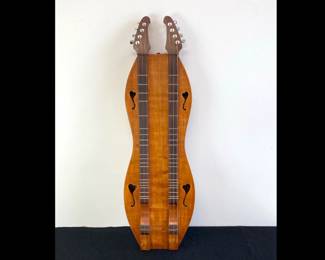 Lot 8391 Double Neck Courting Mountain Dulcimer DH1 Hand Made by Ken Bullock