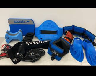 Lot 8965 Aquatic Exercise Equipment  Kickboard  Aquajogger  Pull Buoy  Etc