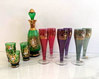 Lot 8774 Gilt Decorated Glassware  Timon Italy and Others