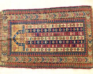 Lot 9257 Vintage Wool Turkish Prayer Rug