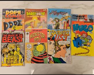 Lot 9134 Vintage Underground Adult Comic Books