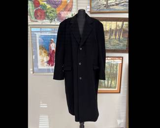Lot 8806 Silver Cloud Wool Cashmere Blend Overcoat