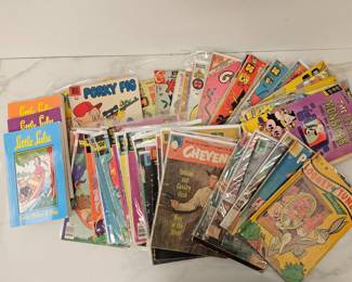 Lot 9133 Vintage Comic Books Kroft Looney Tunes Richie Rich Little Lulu  others