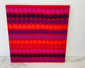 Lot 8889 Marimekko Mounted Fabric Panel Art
