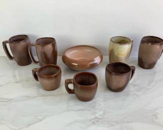 Lot 9201 Frankoma Pottery Mugs  Bowl
